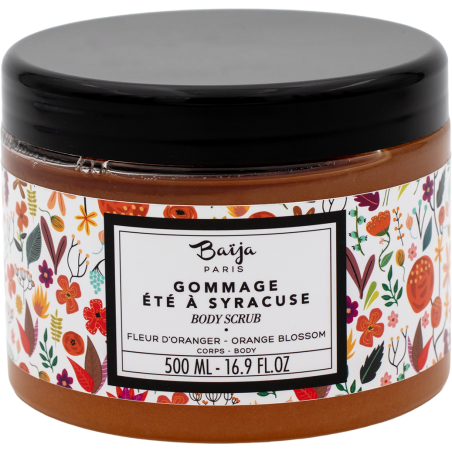 Body Scrub Lenitivo 96% di Ingredienti Naturali ai fiori di arancio Été à Syracuse 212ml | Baija